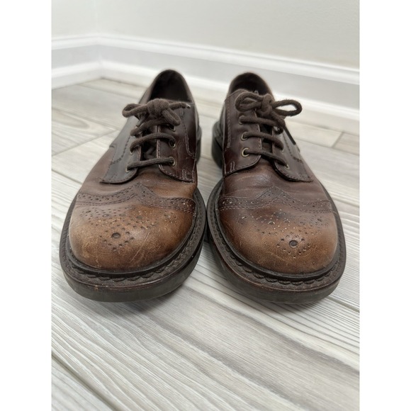 American Eagle Outfitters Vintage Men's Oxford Wingtips Size 7 Leather Preppy - Picture 3 of 9